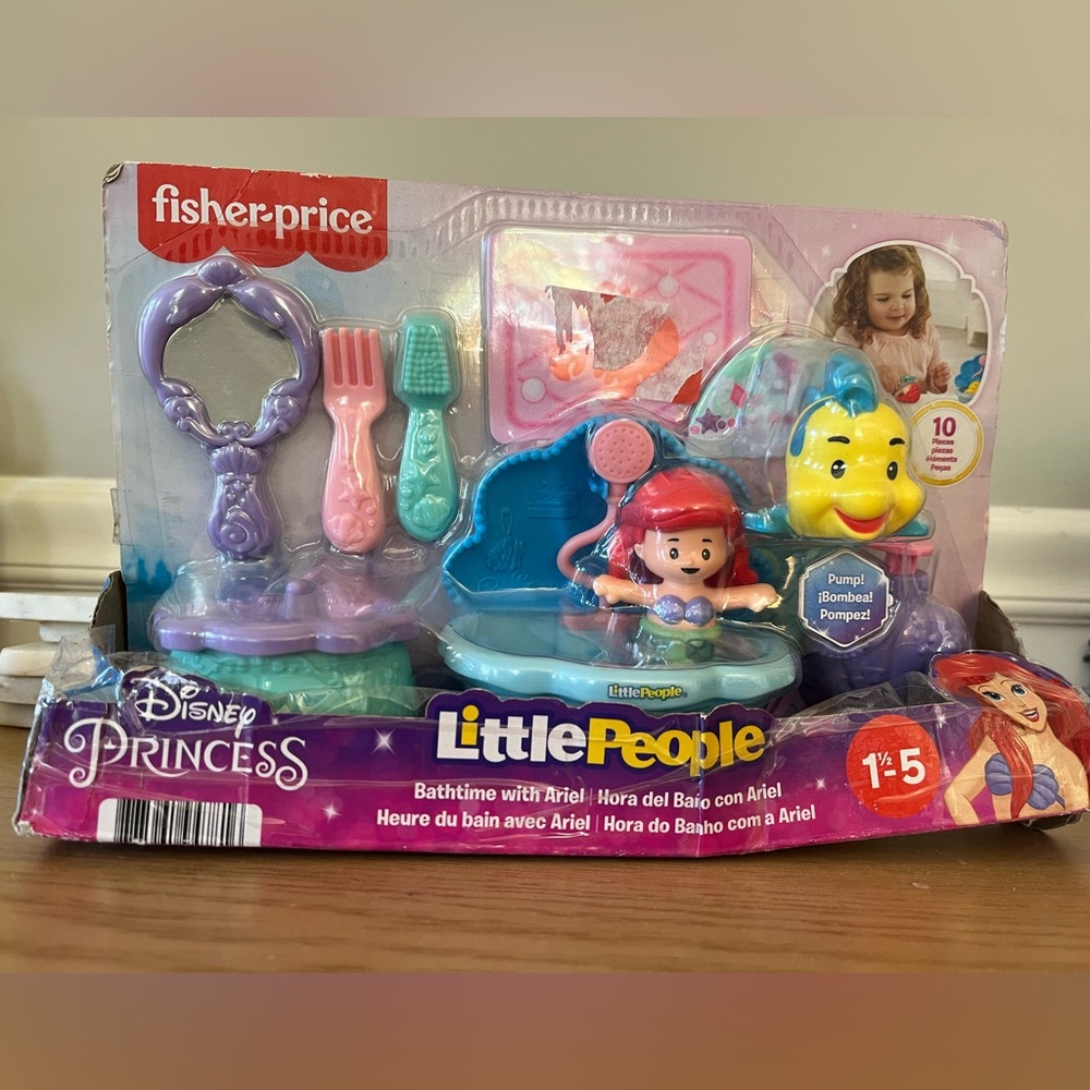 Fisher-Price Disney Princess Ariel Bath Playset - Purple & Blue